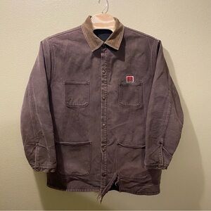 Men’s 4X Vintage BD County Brown Heavy Duty Blanket Lined Chore Coat Jacket